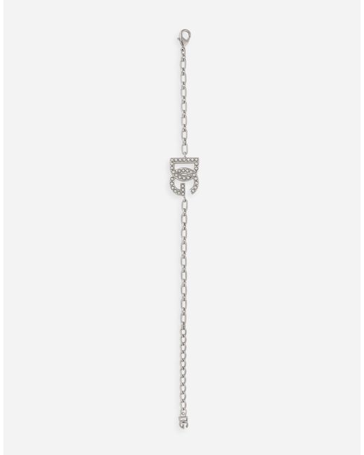 Dolce & Gabbana Gliederarmband Mit Dg-Logo in White für Herren