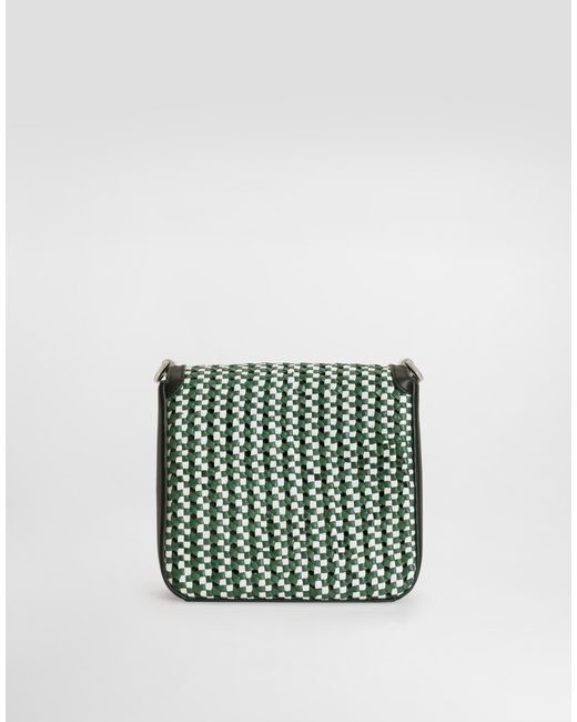 Dolce & Gabbana Green Woven Bag for men