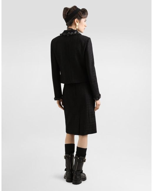 Dolce & Gabbana Black Short Jacket