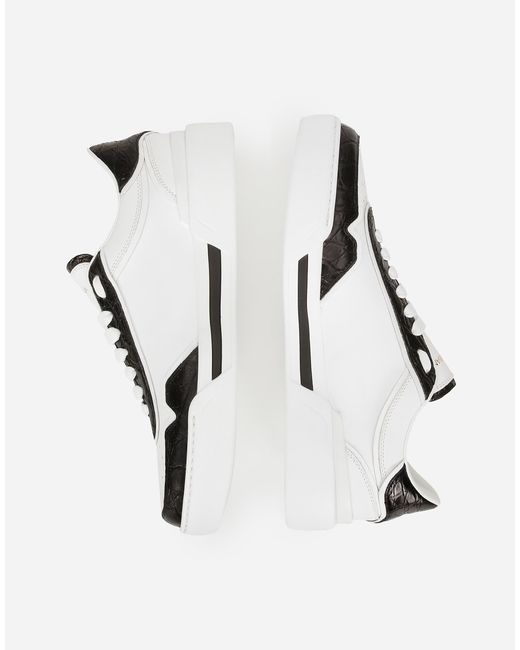 Dolce & Gabbana Natural Calfskin New Roma Sneakers for men