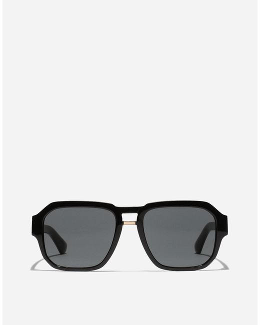 メンズ Dolce & Gabbana 「ミラーロゴ」 サングラス Black