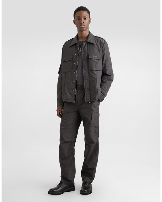 メンズ Dolce & Gabbana テクニカルファブリック カーゴパンツ Gray