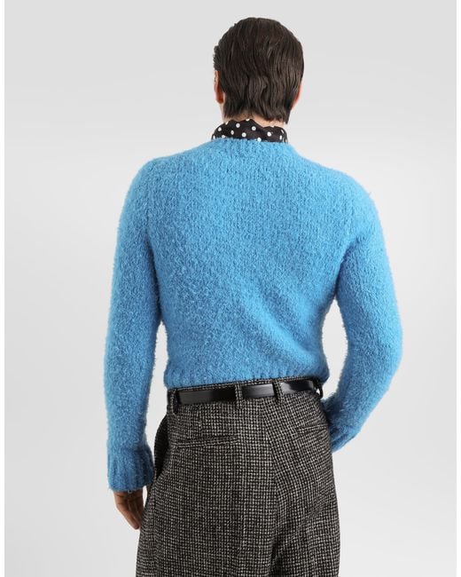 Jersey Efecto Bouclé Dolce & Gabbana de hombre de color Blue