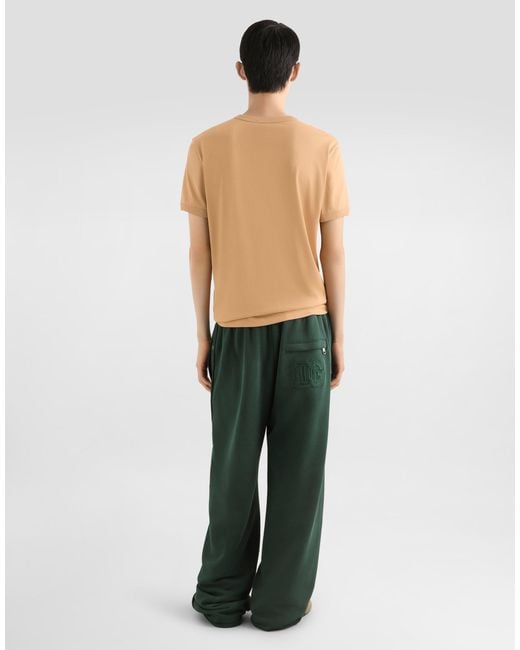 Dolce & Gabbana Cotton T-Shirt With Patch in White für Herren