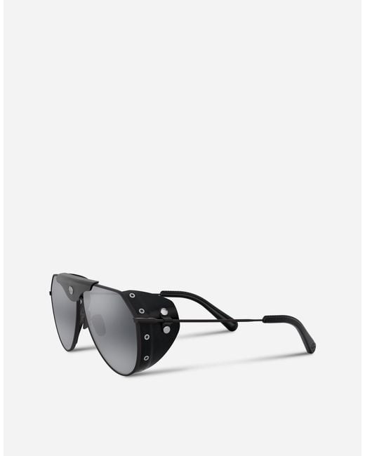 Dolce & Gabbana Gray Panama Sunglasses for men