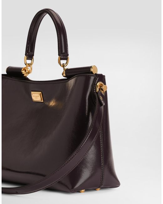 Dolce & Gabbana Black Medium Vittoria Calfskin Handbag