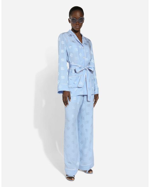ジャケット Dolce & Gabbana Light blue lace pyjama shirt 18475557_39763000_1000.jpg