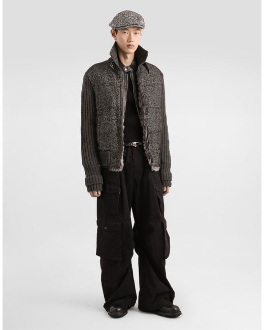 Dolce & Gabbana Black Wool Pullover for men