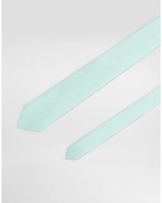 Dolce & Gabbana White Silk Twill Tie for men