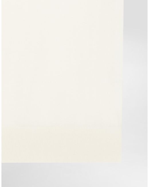 Dolce & Gabbana Natural Fine-Gauge Cashmere Polo Shirt for men