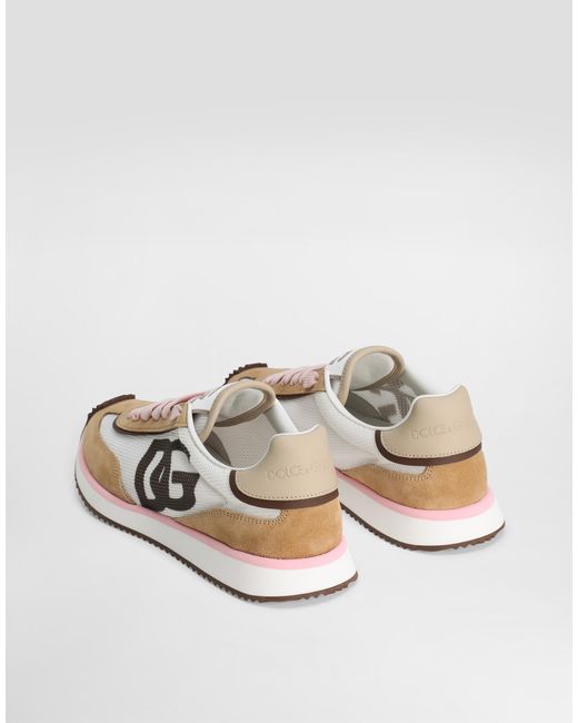 Dolce & Gabbana Multicolor Mixed-Material Dg Cushion Sneakers