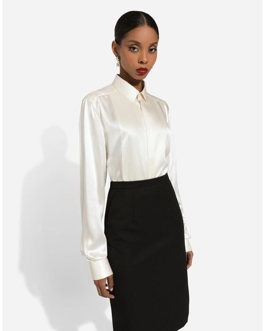 Dolce & Gabbana White Camicia