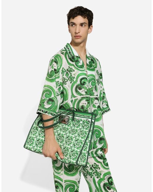 Dolce & Gabbana Green Bag Type Shopper for men