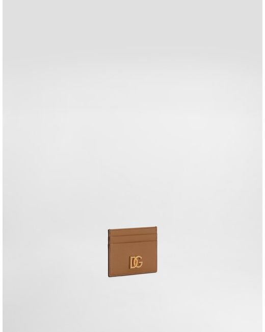 Dolce & Gabbana White Woven Dg Logo Card Holder