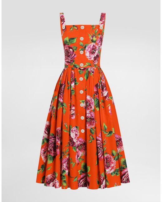 Abito Prendisole di Dolce & Gabbana in Red
