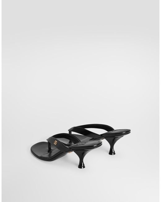 Dolce & Gabbana Black Sandalo