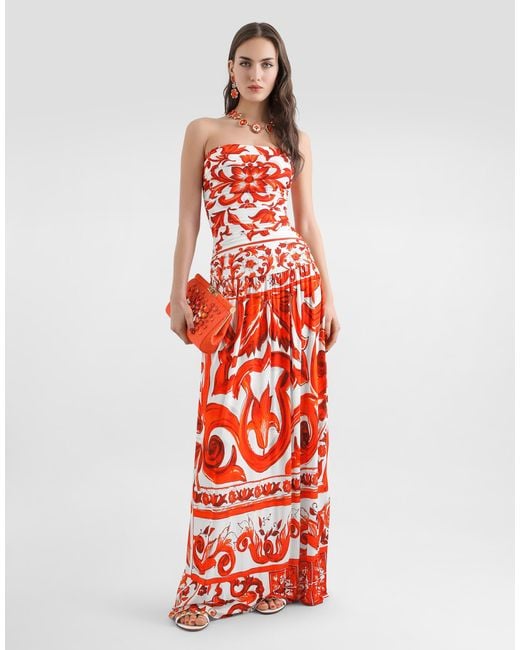 Dolce & Gabbana Red Abito