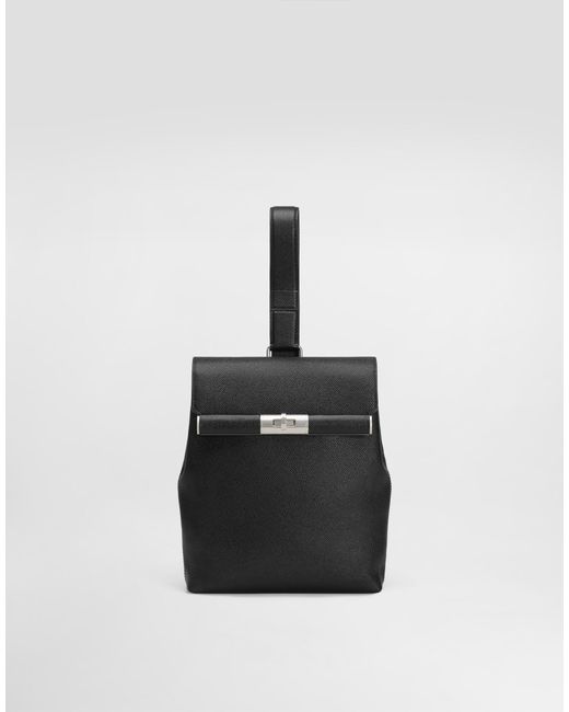 Dolce & Gabbana Marlene Alpine Calfskin Crossbody Bag in White für Herren