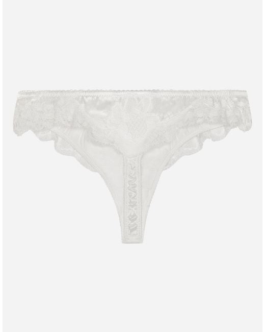 Dolce & Gabbana White Tanga
