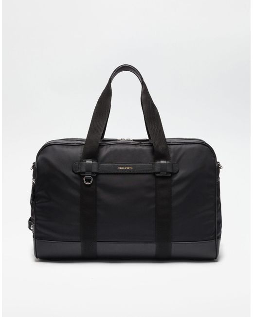 Versace Synthetic Black Nylon Travel Bag for Men Mens Bags Duffel bags and weekend bags 