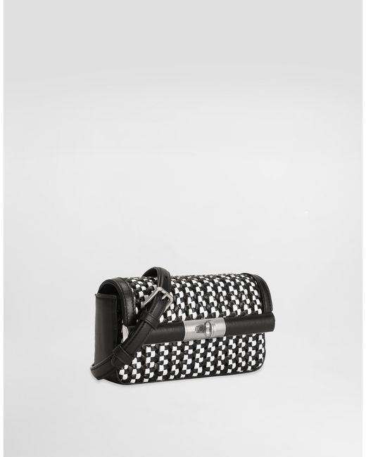 Dolce & Gabbana Marlene Crossbody Minibag With Weave in White für Herren