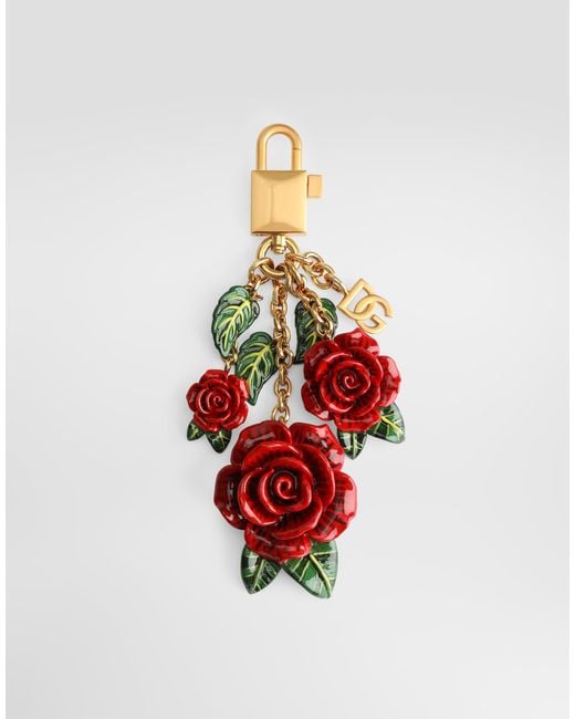 Dolce & Gabbana White P.Chiavi Charm/Metal