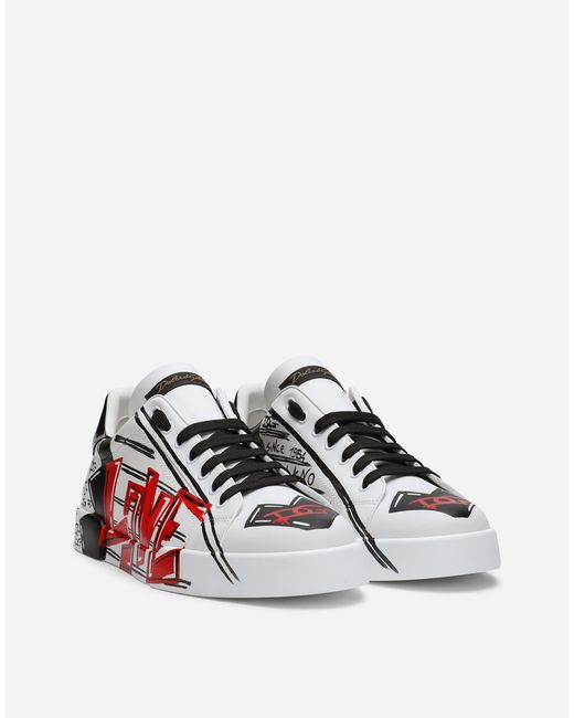 Dolce & Gabbana Multicolor Limited Edition Portofino Sneakers for men