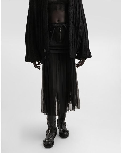 Dolce & Gabbana Black Virginwool Cardigan