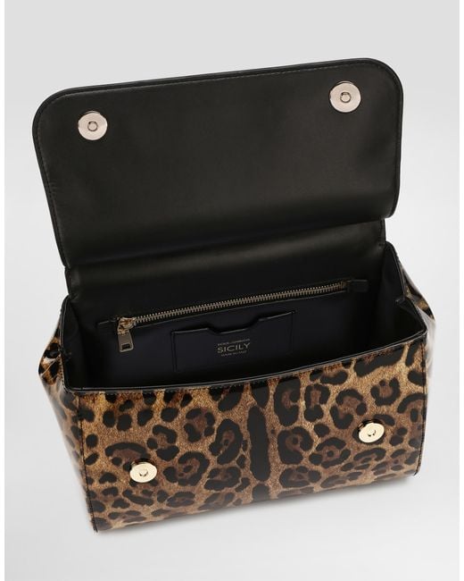 Dolce & Gabbana Brown Large Sicily Handbag