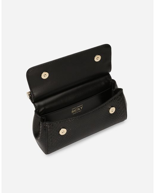 Borsa A Mano Sicily Piccola di Dolce & Gabbana in Black