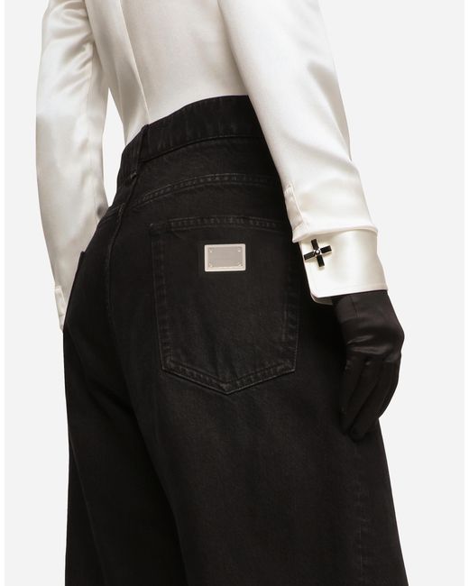 Dolce & Gabbana フレアジーンズ ディープブルーデニム Black