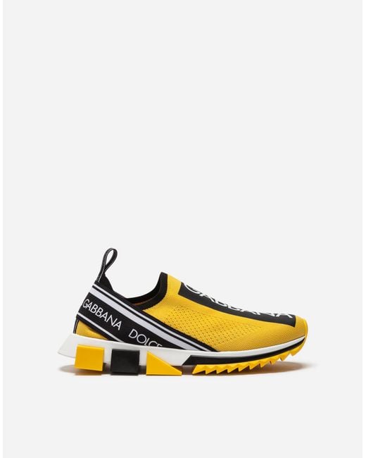 dolce and gabbana sorrento sneakers yellow