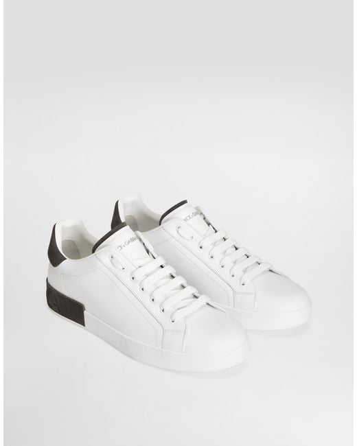 Dolce & Gabbana Multicolor Portofino Light Calfskin Sneakers for men