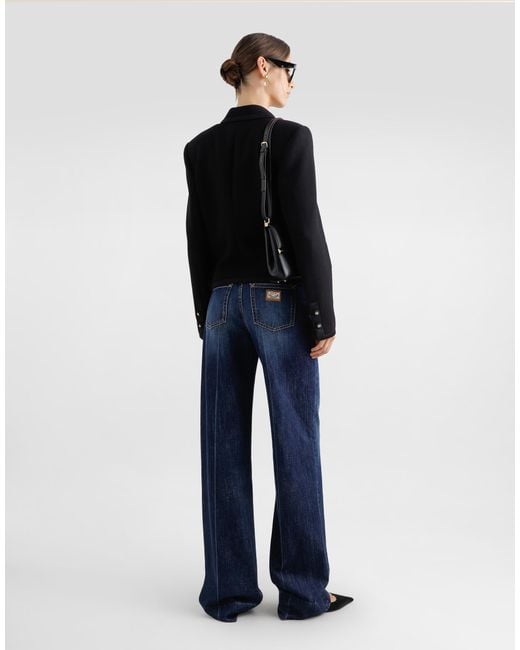 Dolce & Gabbana Blue Denim Cigarette Jeans