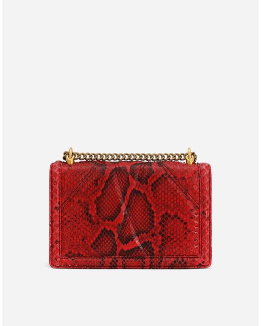 Dolce & Gabbana Red Medium Devotion Shoulder Bag
