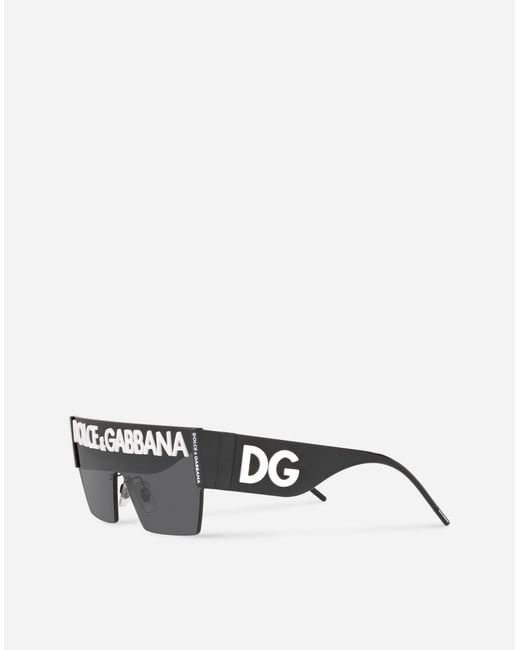 Dolce & Gabbana Gray Dg Logo Sunglasses for men