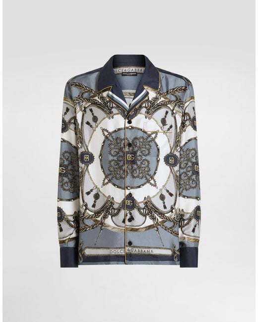Camicia di Dolce & Gabbana in Gray da Uomo