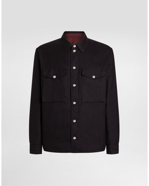 Dolce & Gabbana Black Reversible Shirt Jacket for men