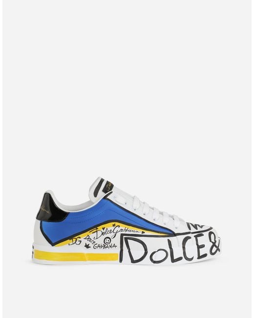 Dolce & Gabbana Blue Limited Edition Portofino Sneakers for men