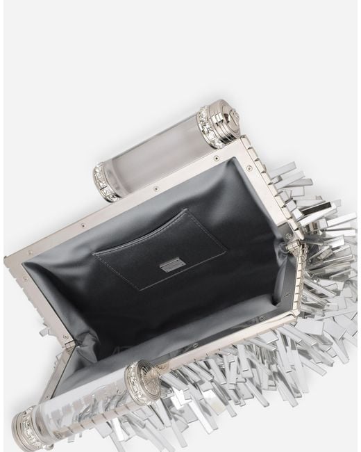 Dolce & Gabbana Multicolor Mordore Nappa Bag With Fringing