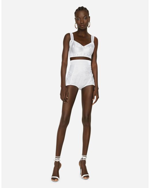 Dolce & Gabbana White Corset Top