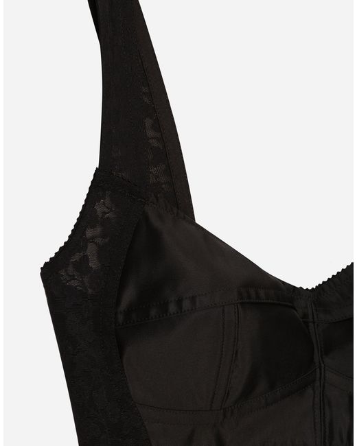 Dolce & Gabbana トップ サテン Black