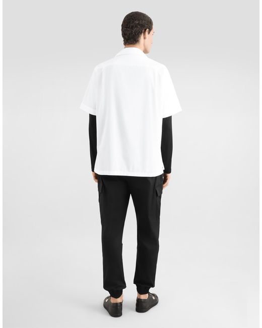 Dolce & Gabbana Black Long-Sleeved T-Shirt With Logo Tag for men
