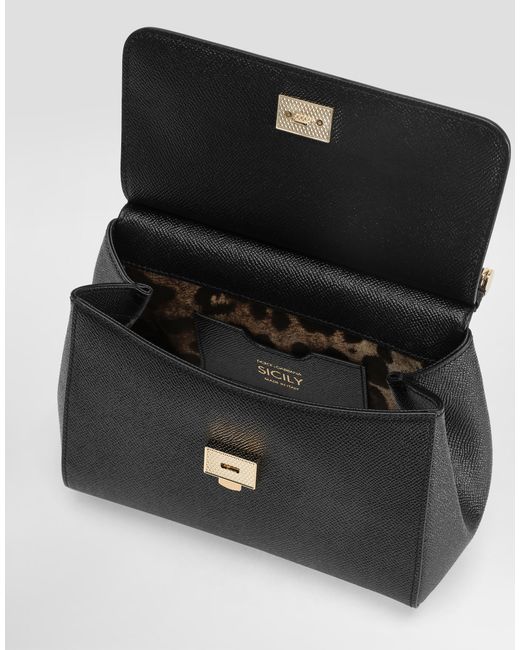Borsa A Mano Sicily Media di Dolce & Gabbana in Black
