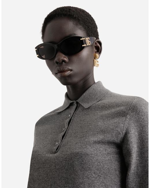 Dolce & Gabbana Brown Dg Griffe Sunglasses