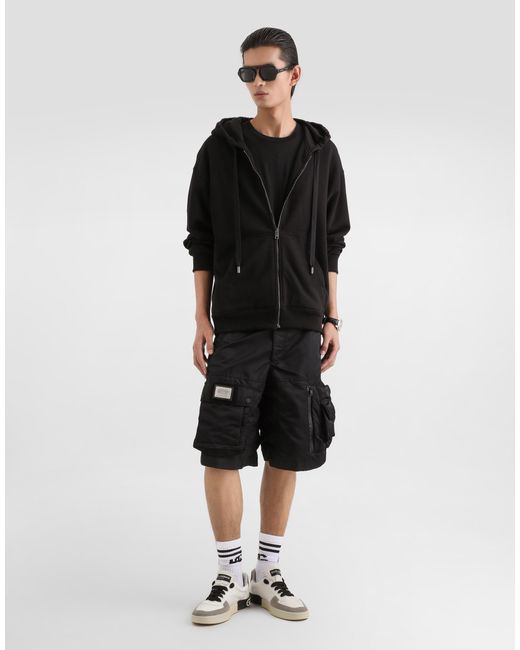 Dolce & Gabbana Jersey T-Shirt With Patch in Black für Herren