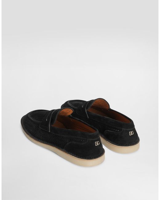 Dolce & Gabbana Mokassin Aus Kalbsleder in White für Herren