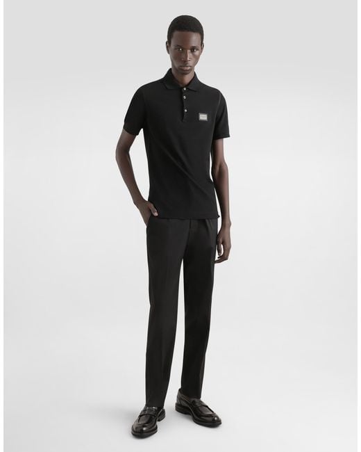 Dolce & Gabbana Black Polo M/C for men
