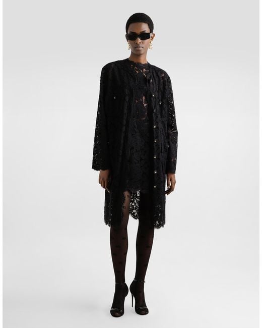 Dolce & Gabbana Black A Line Dress