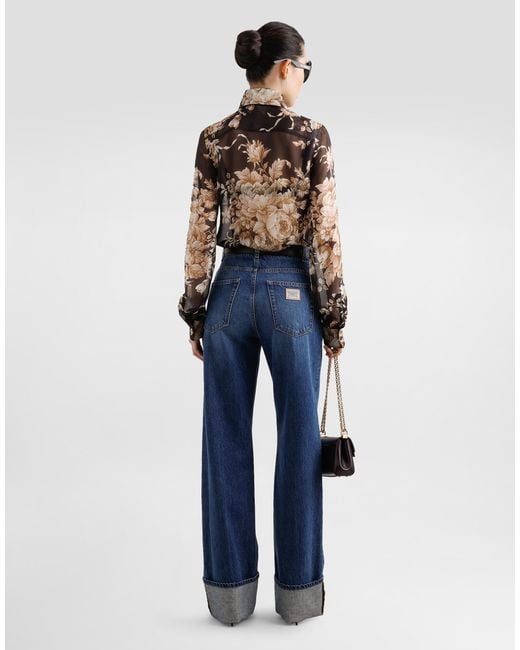 Dolce & Gabbana 5-Pocket Denim Trousers Blue